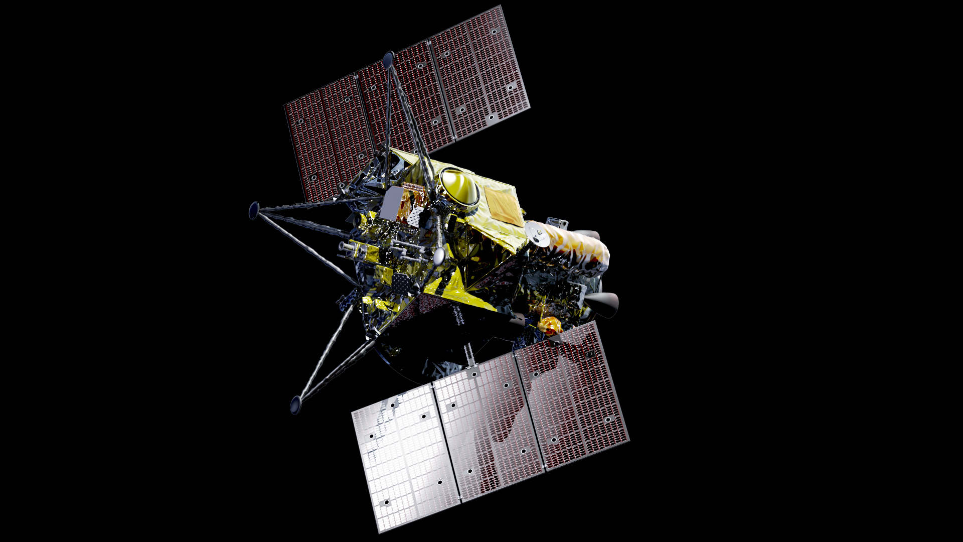 MMX spacecraft（black background）