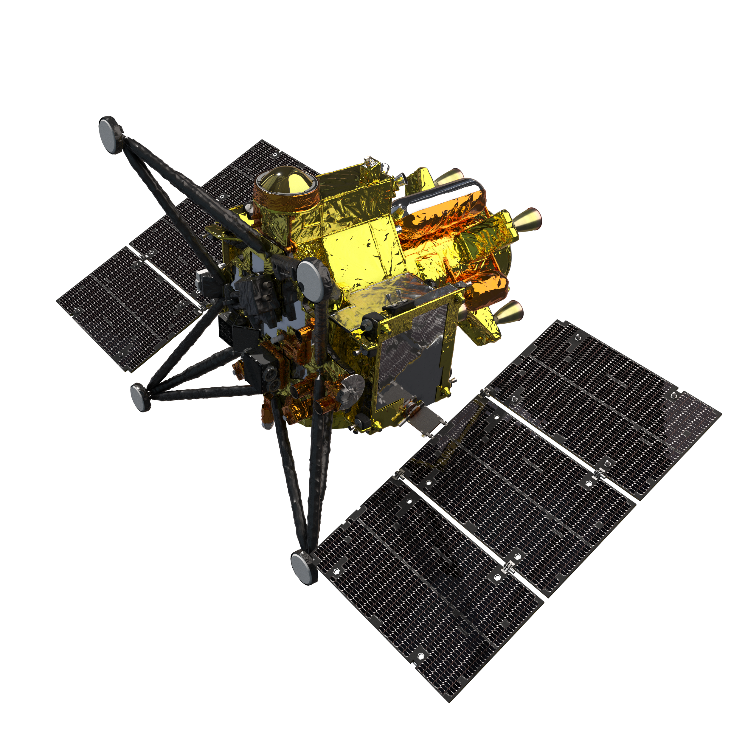 MMX spacecraft orbiting Phobos