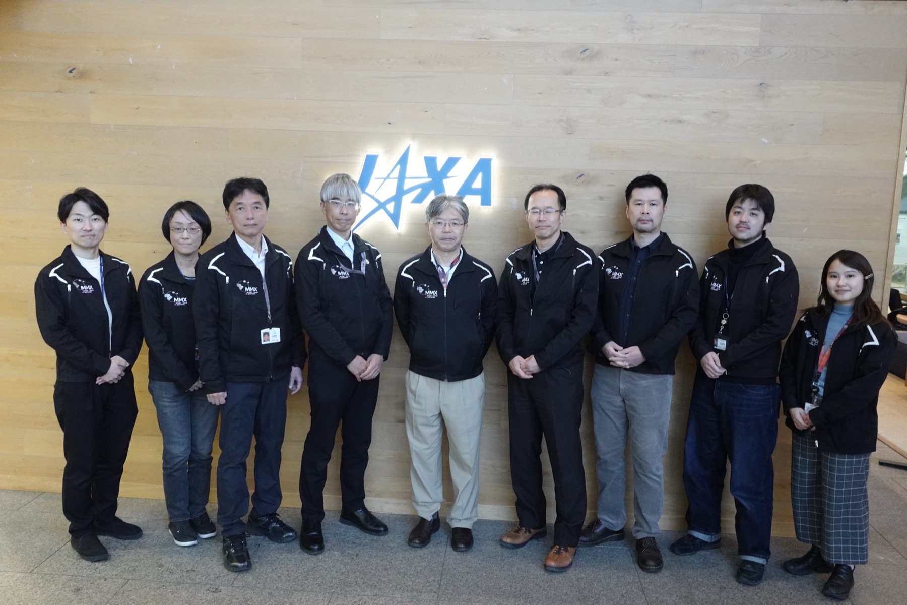 Group photo of the MMX project members